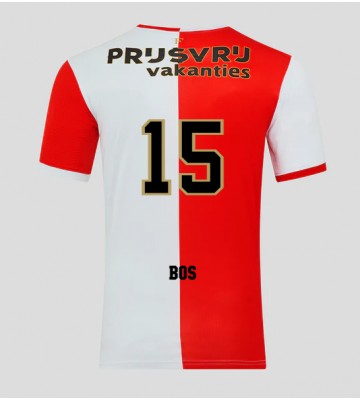 Feyenoord Jordan Bos #15 Primera Equipación 2025-26 Manga Corta